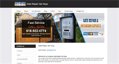 Desktop Screenshot of gaterepairvannuys.com